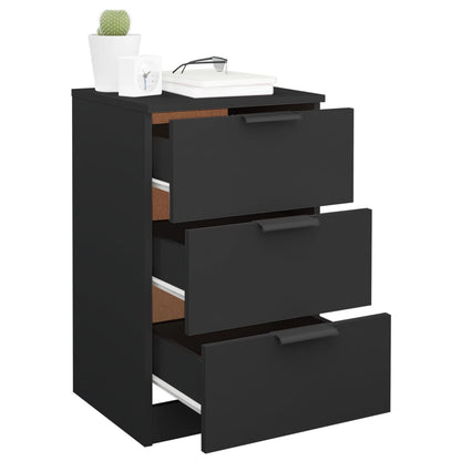 Nattbord Sengbord Svart 40x36x65 cm