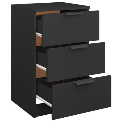 Nattbord Sengbord Svart 40x36x65 cm