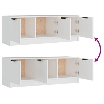TV-Møbel Hvit TV-benk 102x35x36,5 cm
