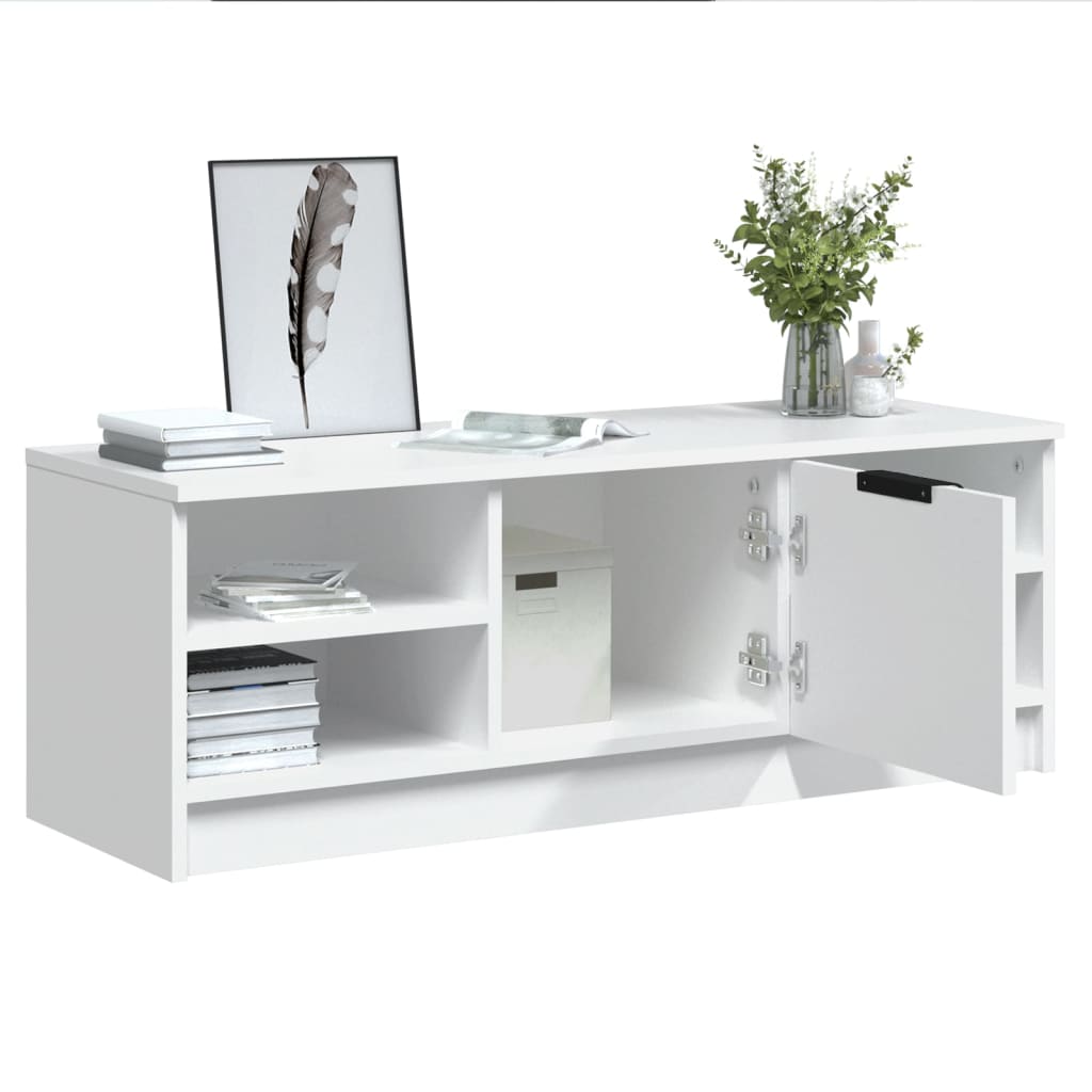 TV-Møbel Hvit TV-benk 102x35,5x36,5 cm