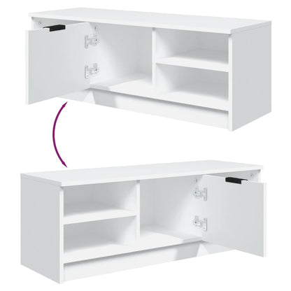 TV-Møbel Hvit TV-benk 102x35,5x36,5 cm