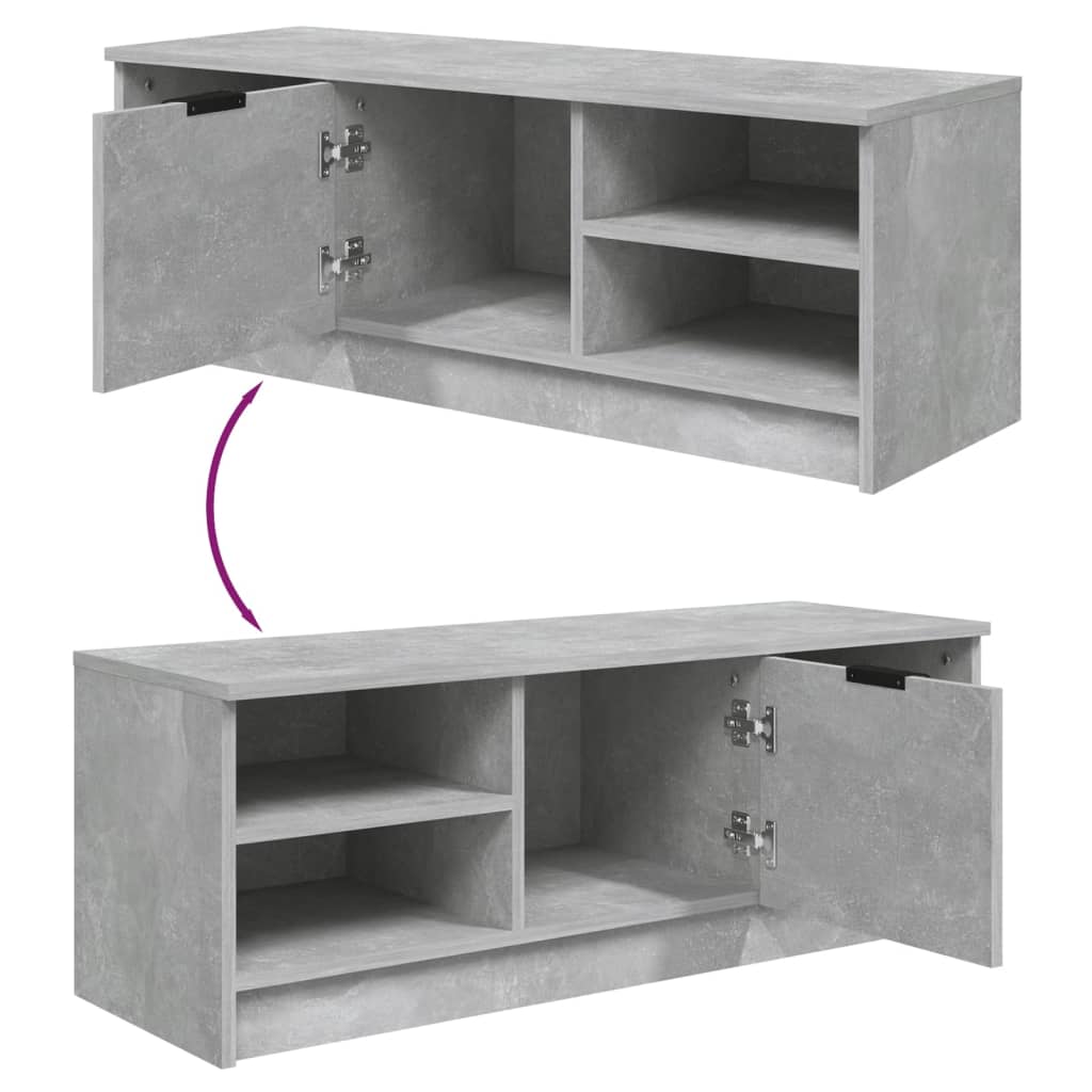 TV-Møbel Betonggrå TV-benk 102x35,5x36,5 cm
