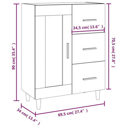 Skjenk Sonoma Eik 69,5x34x90 cm