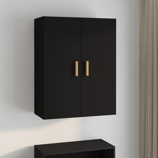 Vegghylle Svart 69,5x34x90 cm