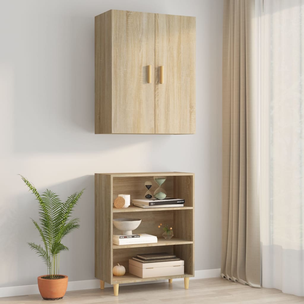 Vegghylle Sonoma Eik 69,5x34x90 cm