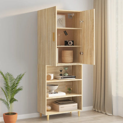 Vegghylle Sonoma Eik 69,5x34x90 cm