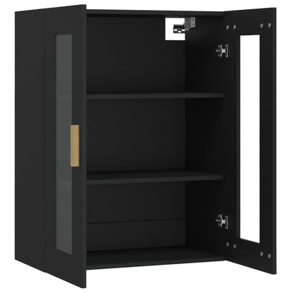 Veggskap Svart 69,5x34x90 cm