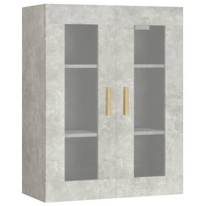 Vegghylle Betonggrå 69,5x34x90 cm