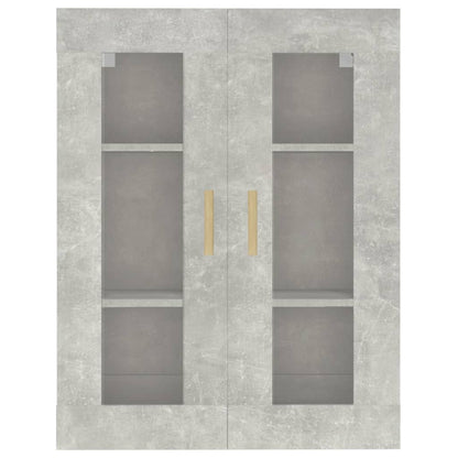 Vegghylle Betonggrå 69,5x34x90 cm