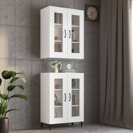 Veggskap Hvit 69,5x34x90 cm