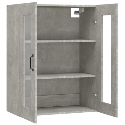 Vegghylle Betonggrå 69,5x34x90 cm