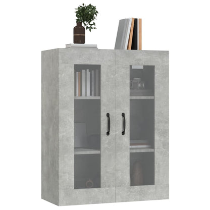 Vegghylle Betonggrå 69,5x34x90 cm