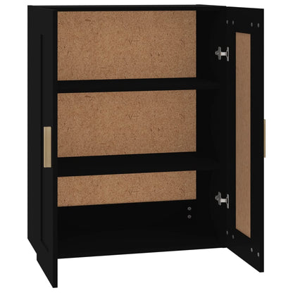 Veggskap Svart 69,5x32,5x90 cm