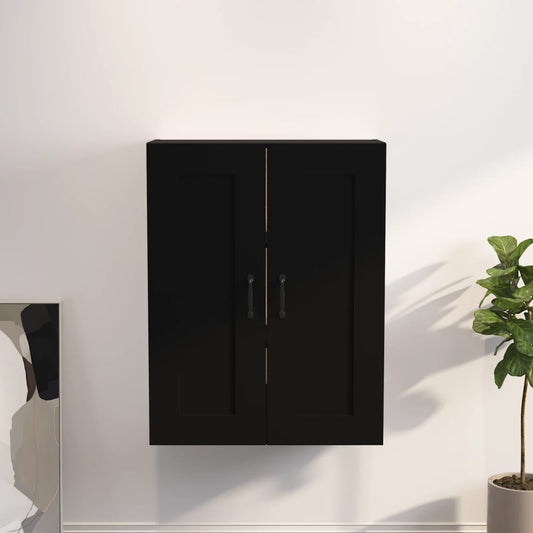 Vegghylle Svart 69,5x32,5x90 cm