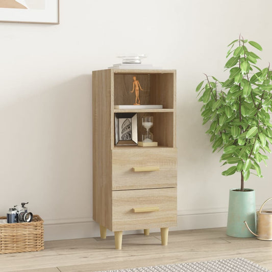 Skjenk sonoma eik 34,5x34x90 cm konstruert tre