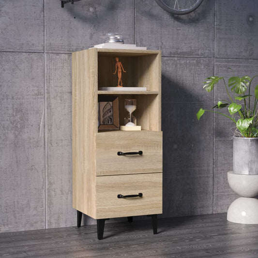 Skjenk sonoma eik 34,5x34x90 cm konstruert tre