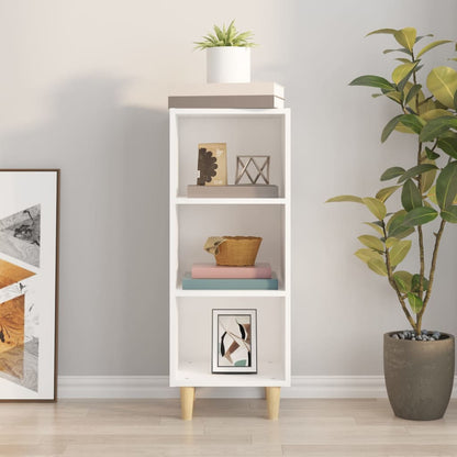 Skjenk hvit 34,5x32,5x90 cm konstruert tre