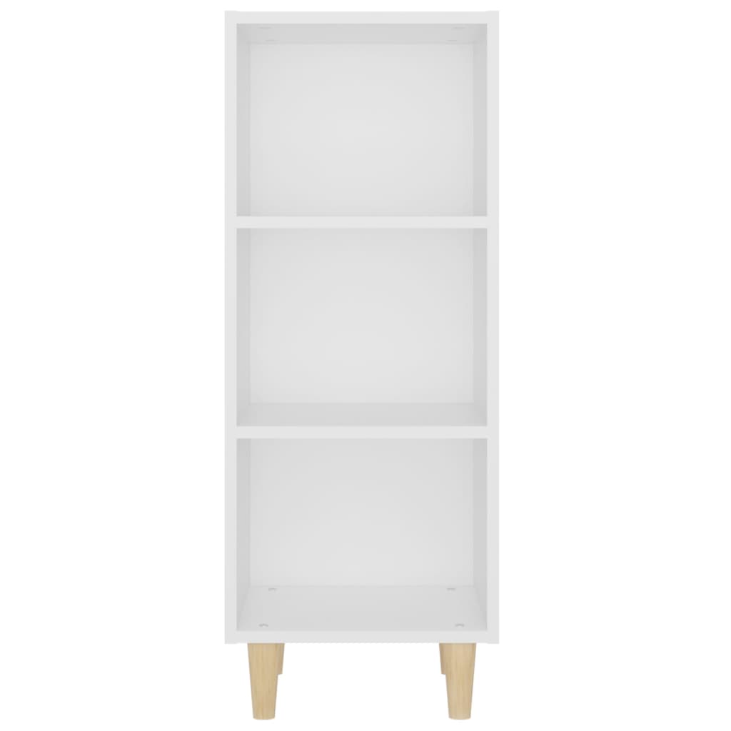 Skjenk hvit 34,5x32,5x90 cm konstruert tre