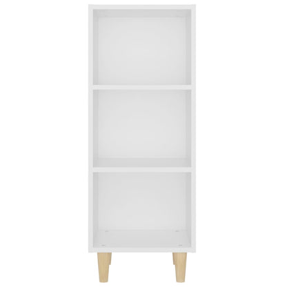 Skjenk hvit 34,5x32,5x90 cm konstruert tre