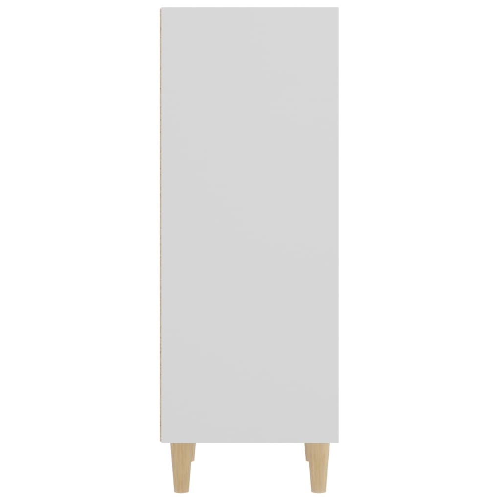Skjenk hvit 34,5x32,5x90 cm konstruert tre