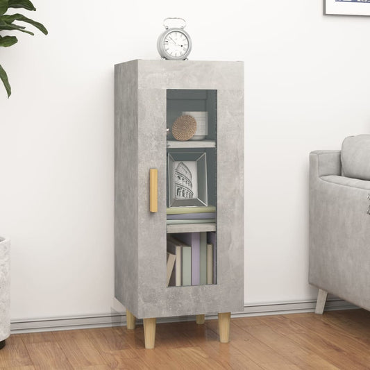 Skjenk betonggrå 34,5x34x90 cm konstruert tre