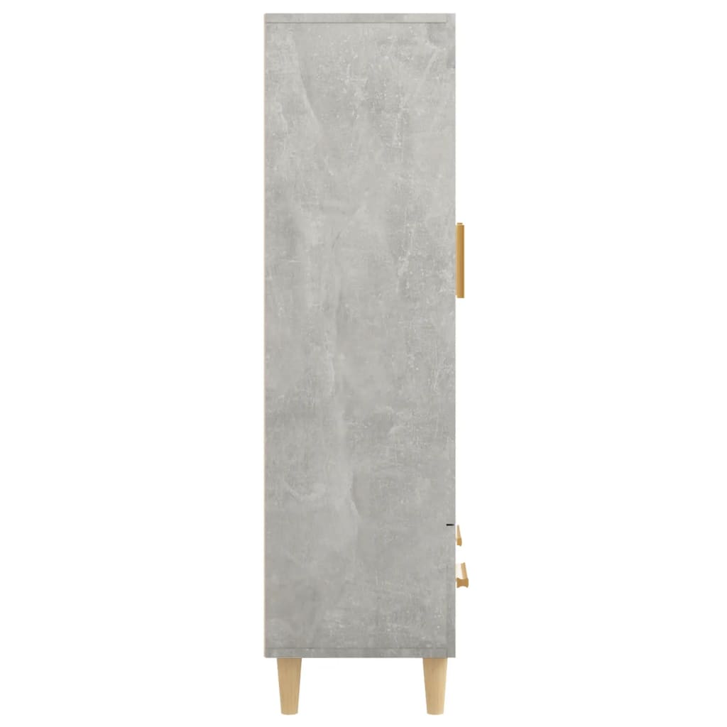 Skap Betonggrå 70x31x115 cm