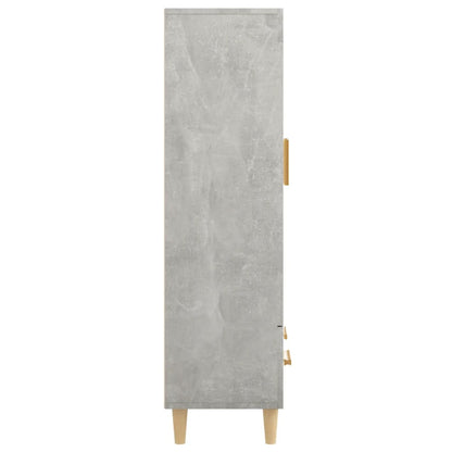 Skap Betonggrå 70x31x115 cm
