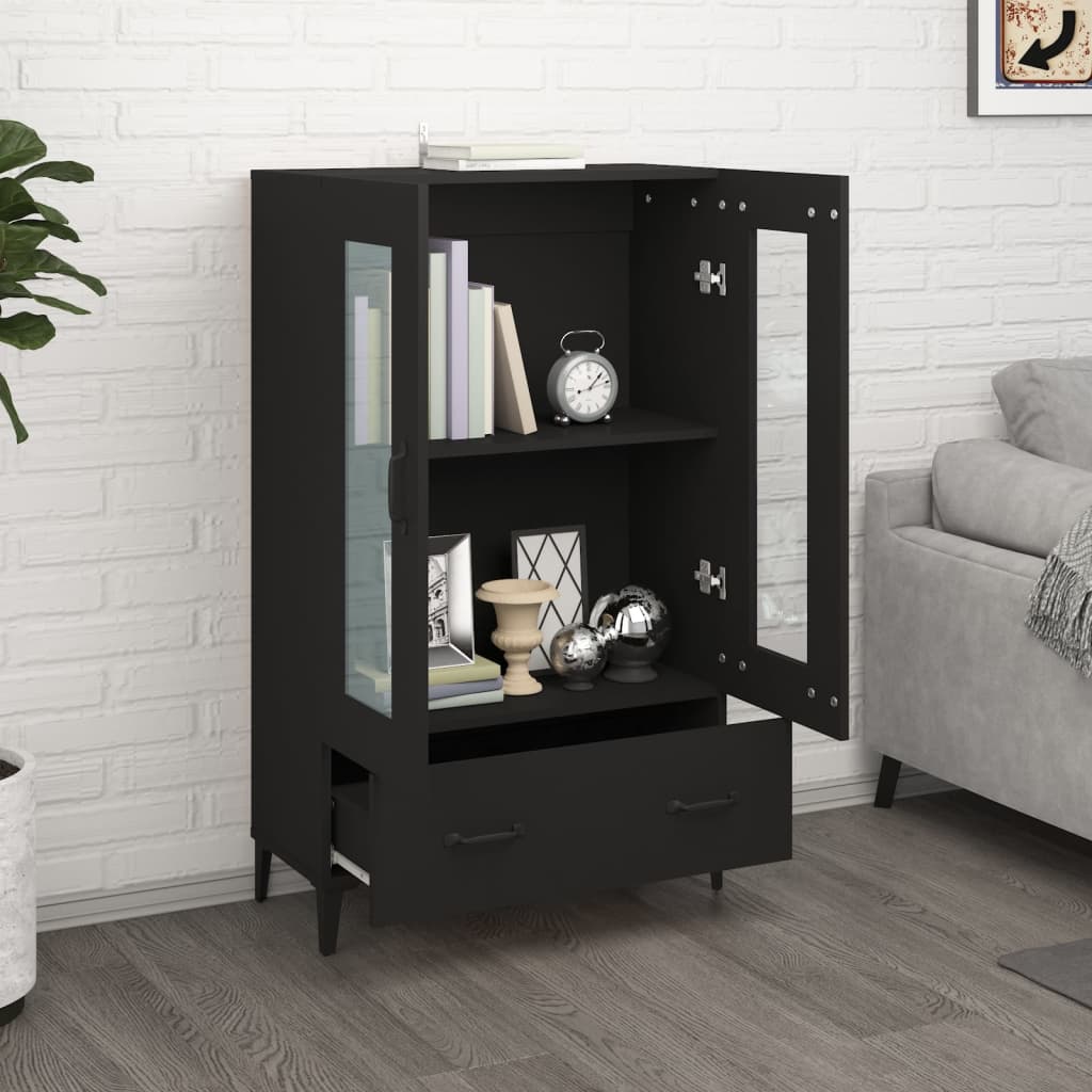 Skap Svart 70x31x115 cm