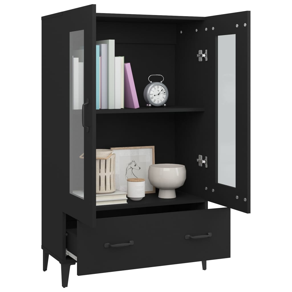 Skap Svart 70x31x115 cm