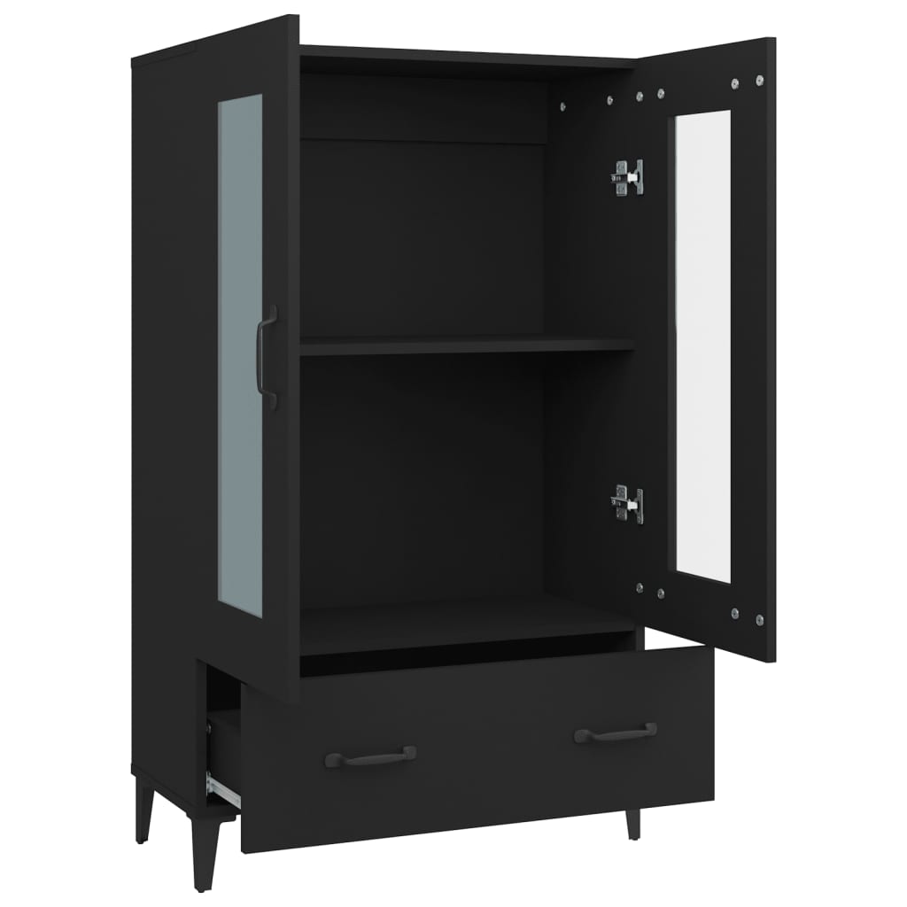 Skap Svart 70x31x115 cm