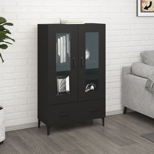 Skap Svart 70x31x115 cm