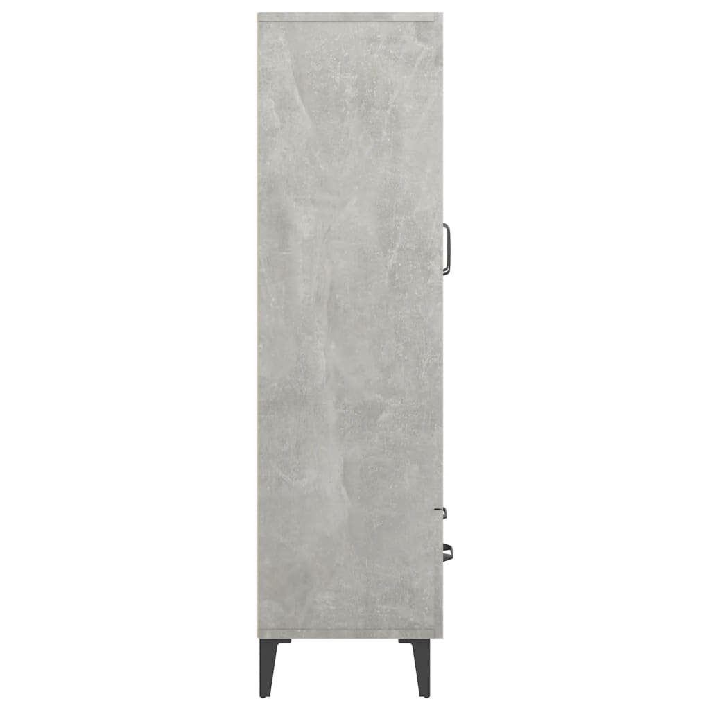 Skap Betonggrå 70x31x115 cm
