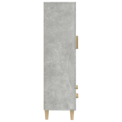 Skap Betonggrå 70x31x115 cm