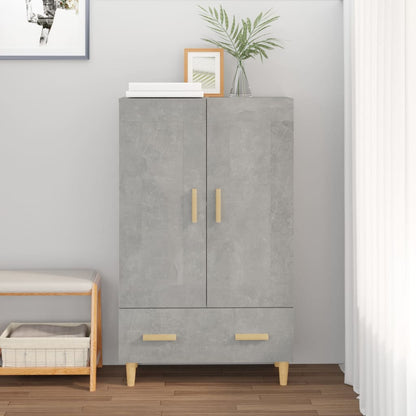 Skap Betonggrå 70x31x115 cm