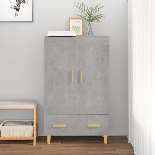 Skap Betonggrå 70x31x115 cm