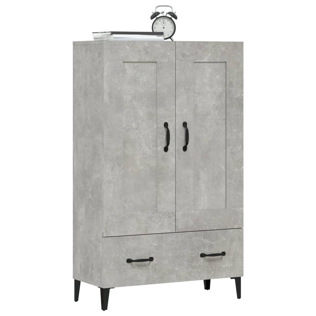 Skap Betonggrå 70x31x115 cm