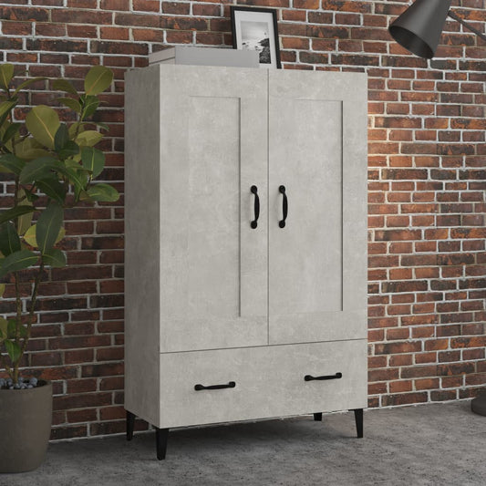 Skap Betonggrå 70x31x115 cm