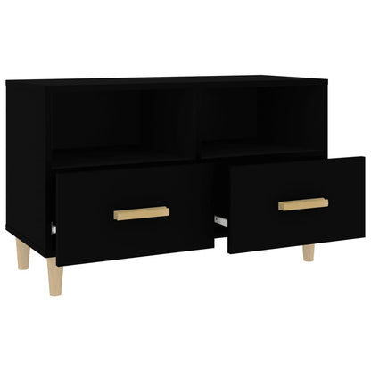 TV-Møbel Svart Tv-benk 80x36x50 cm