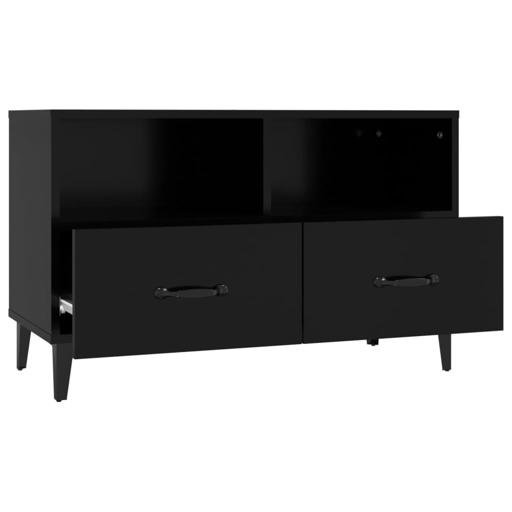 TV-Møbel Svart TV-benk 80x36x50 cm