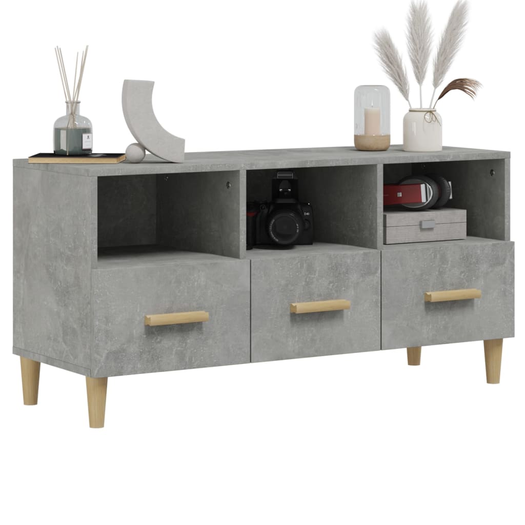 TV-Møbel Betonggrå TV-benk 120x35x48 cm