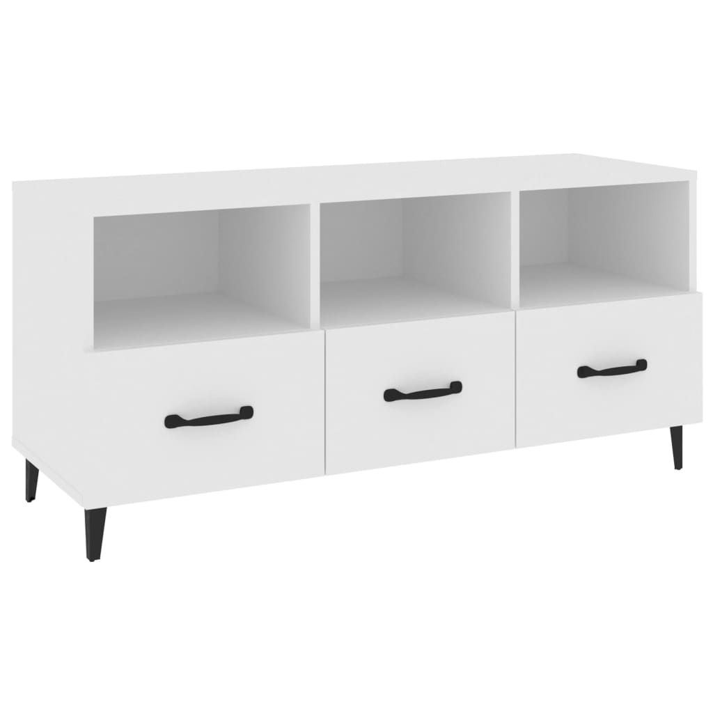 TV-Møbel Hvit TV-benk 102x35x50 cm