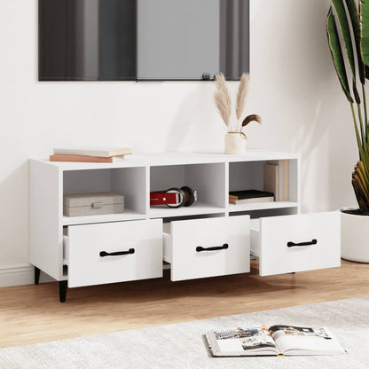 TV-Møbel Hvit TV-benk 102x35x50 cm