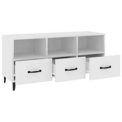 TV-Møbel Hvit TV-benk 102x35x50 cm