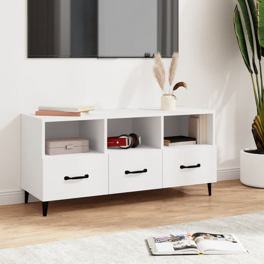 TV-Møbel Hvit TV-benk 102x35x50 cm