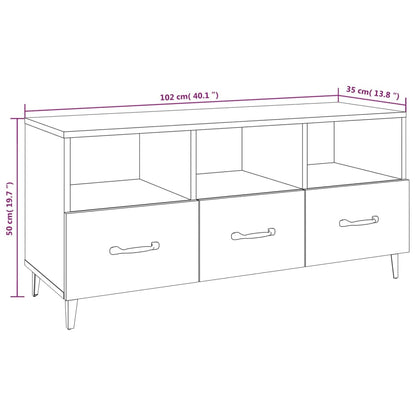 TV-Møbel Sonoma Eik TV-benk 102x35x50 cm