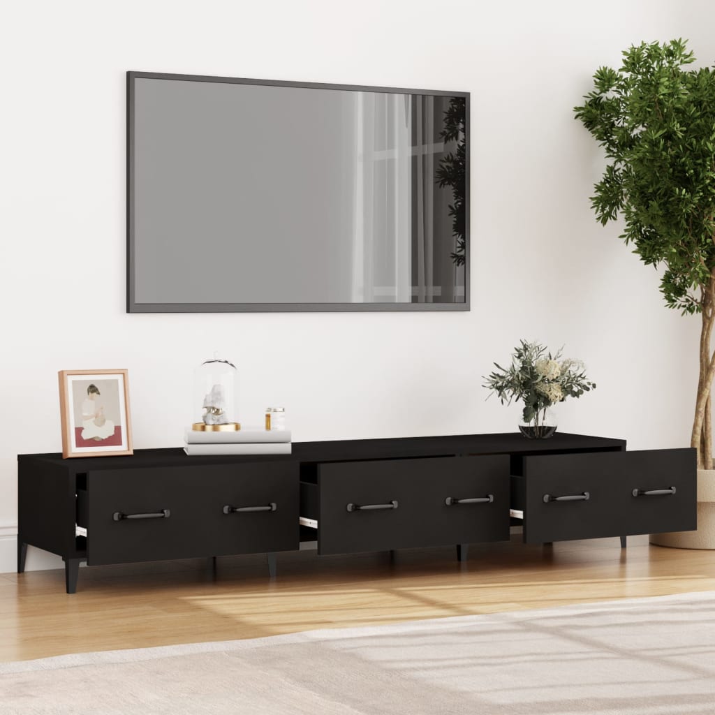 TV-Møbel Svart TV-benk 150x34,5x30 cm