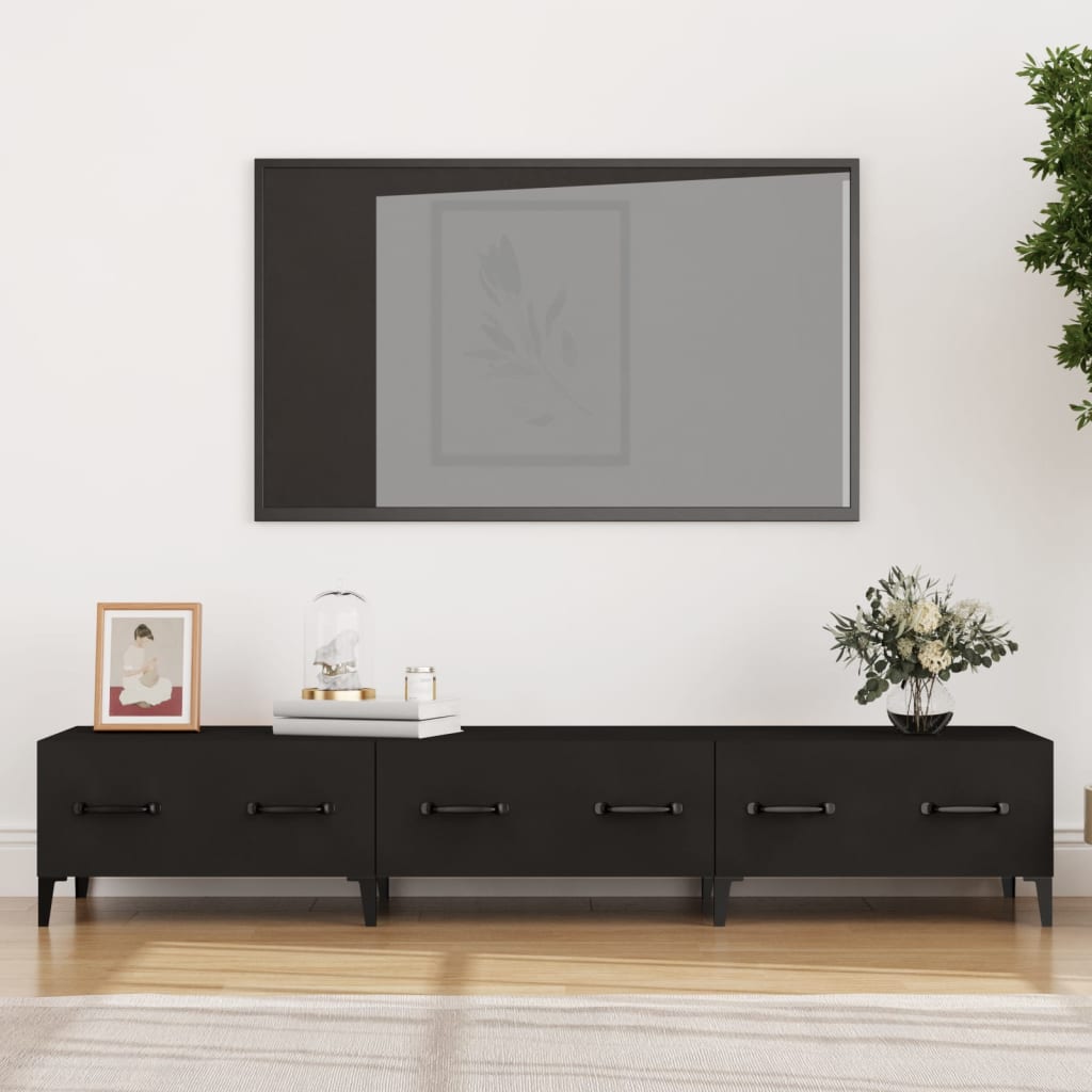 TV-Møbel Svart TV-benk 150x34,5x30 cm