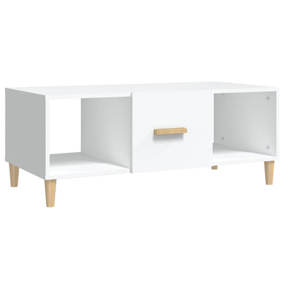 Salongbord Sofabord Hvit 102x50x40 cm