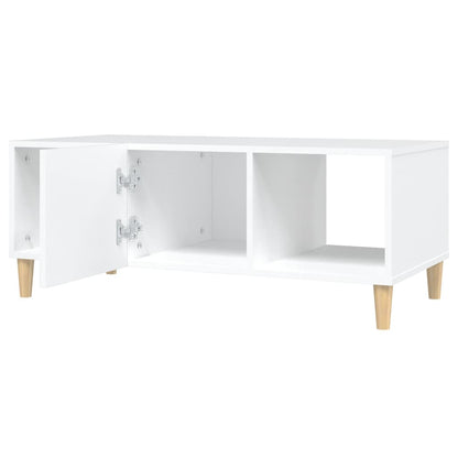 Salongbord Sofabord Hvit 102x50x40 cm