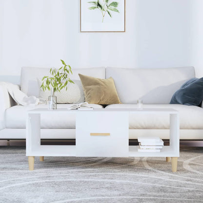 Salongbord Sofabord Hvit 102x50x40 cm
